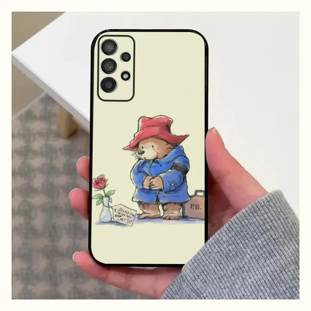 Bear P-Paddington Movie Phone Case For Samsung Galaxy A20,A21s,A22,A31,A32,A52,A53,A72,73,A80,A91 Soft Black Cover