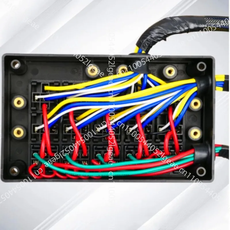12V Fuse Relay Box 15 Slots with Pre-Wiring Universal Waterproof Relay Box for Cars and Trucks