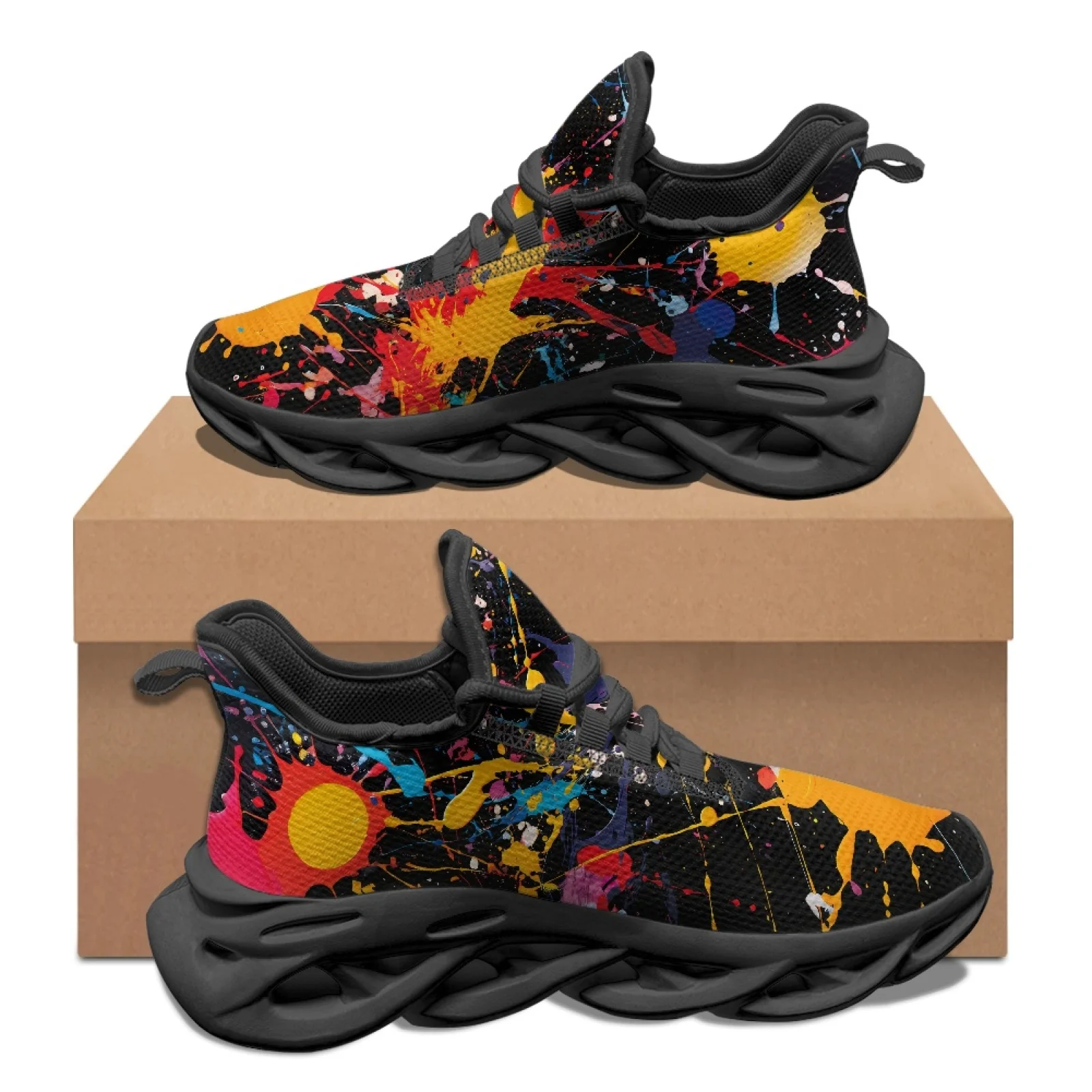 PENSTROLL PENSTROLL Color Splash Mens Running Shoes Mesh & EVA Sports Shoes Casual for Jogging New Arrival All Season Unisex