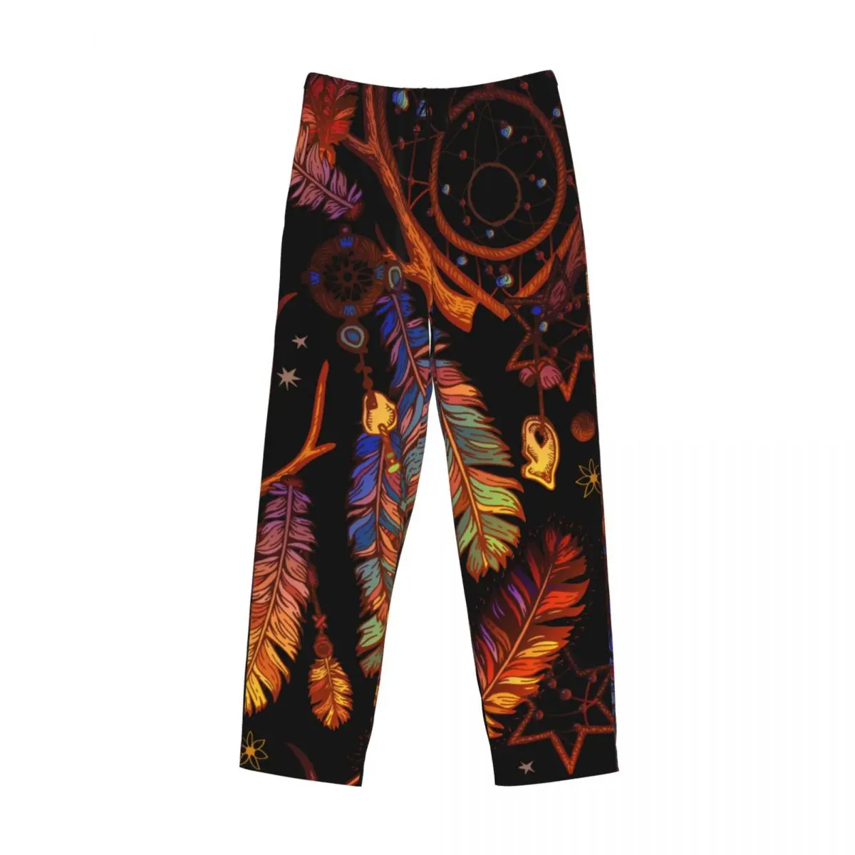 Pantalones de pijama con atrapasueños para hombre, ropa de dormir con cintura elástica, con bolsillos, estilo bohemio Tribal