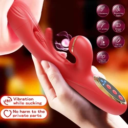 Vibrador Tapping Flapping para Mulheres, Clitóris, Clitóris Otário, Estimulador, Brinquedo Poderoso do Sexo, Vibradores de Sucção de Coelho, Feminino