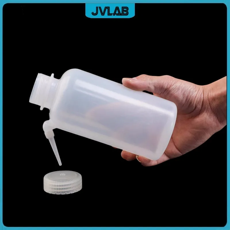 Plastic Wash Bottle Laboratory LDPE Squeeze Measuring Bottle For Lab Use Integrated Body & Separating Tube 500ml Wide Caliber