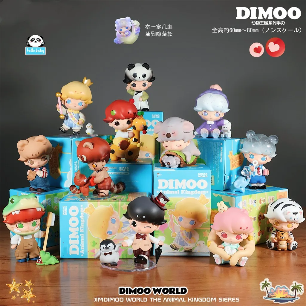 

Original DIMOO Animal Kingdom Series Blind Box Toys Guess Bag Mystery Box Mistery Caixa Action Figure Surpresa Model Birthday