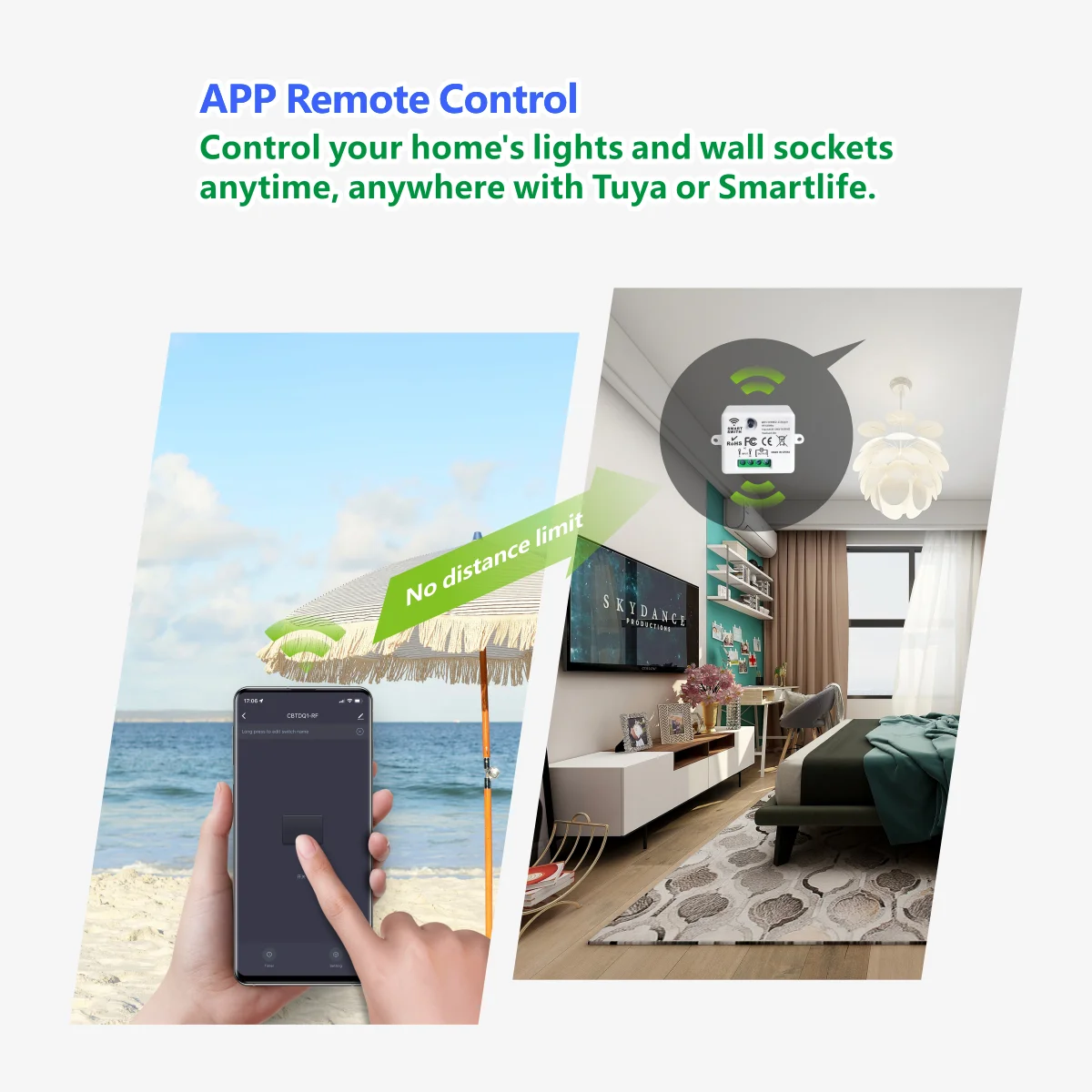 Tuya Google Home Alexa Smart Life APP smart home WIFI and RF433Mhz Wireless Remote Control light Switch AC110V 86panel for light