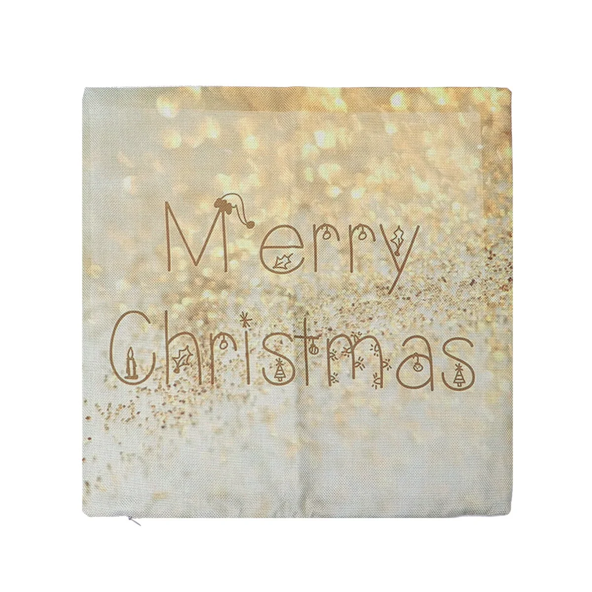 

Festive Print Cushion Cover 45x45cm Christmas Throw Pillow Cases for Living Room Sofa Bed Chair Use