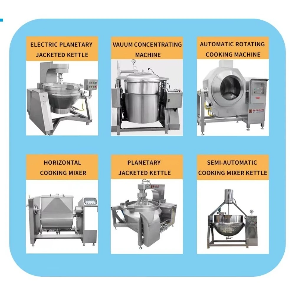 Drum Stir Frying Machine for Precooked Meal Production Industrial Rotary Cooker PLC Control Stainless Steel