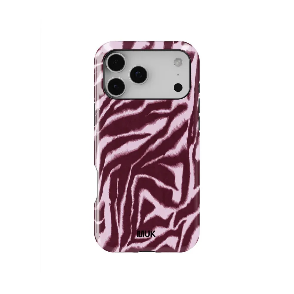 Funda de teléfono de lujo Clmj Vichy rosa y roja para iPhone 18 17 17e 16e 16 15 14 13 12 11 Air Pro Max Plus, cubierta de doble capa.
