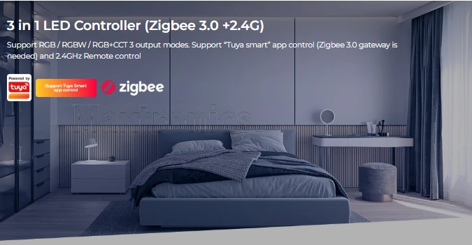 Miboxer Zigbee 3.0 2.4G  FUT037Z+  3 in 1 RGB / RGBW / RGB+CCT LED Strip Controller FUT035Z+ 2 in 1 Single color / Dual white