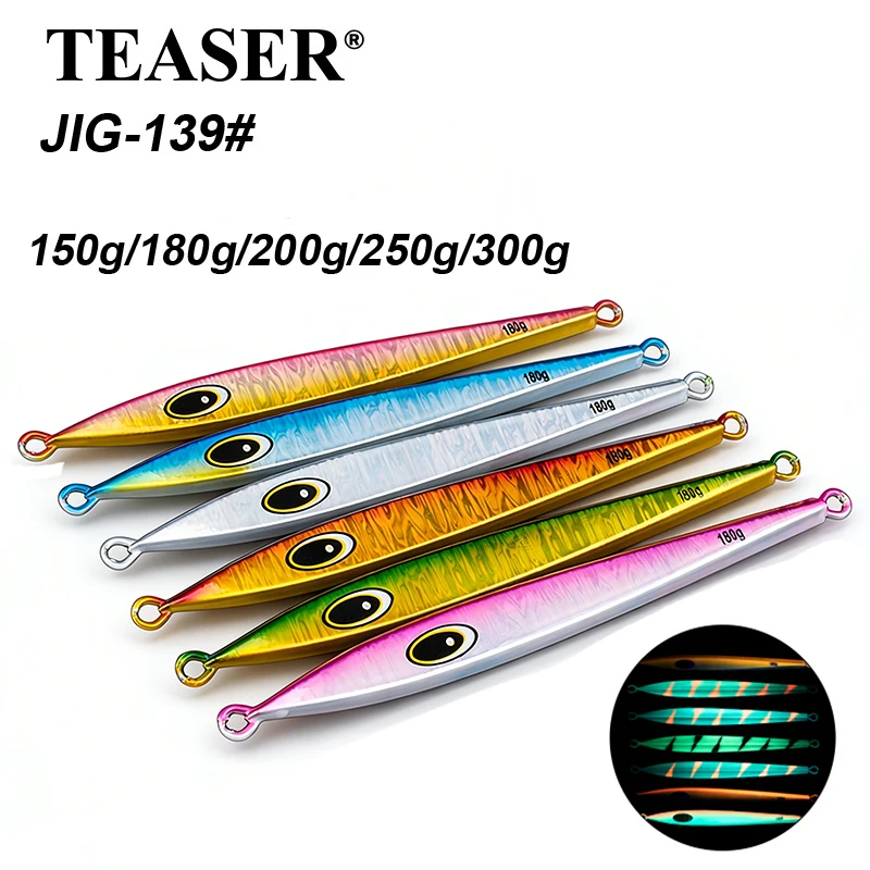 TEASER Nanyou Offshore Jigging-Köder, 150g-400g Hochleistungs-Bootsangelköder, schnell sinkende Kunstköder für Bernsteinmakrele und Thunfisch