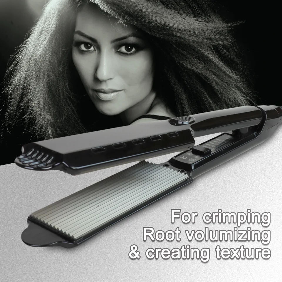 Professional Corn Wave Hair Crimper Salon Use Volumizing Hair Iron To Lift Hair Root High Cranial Top - view 4