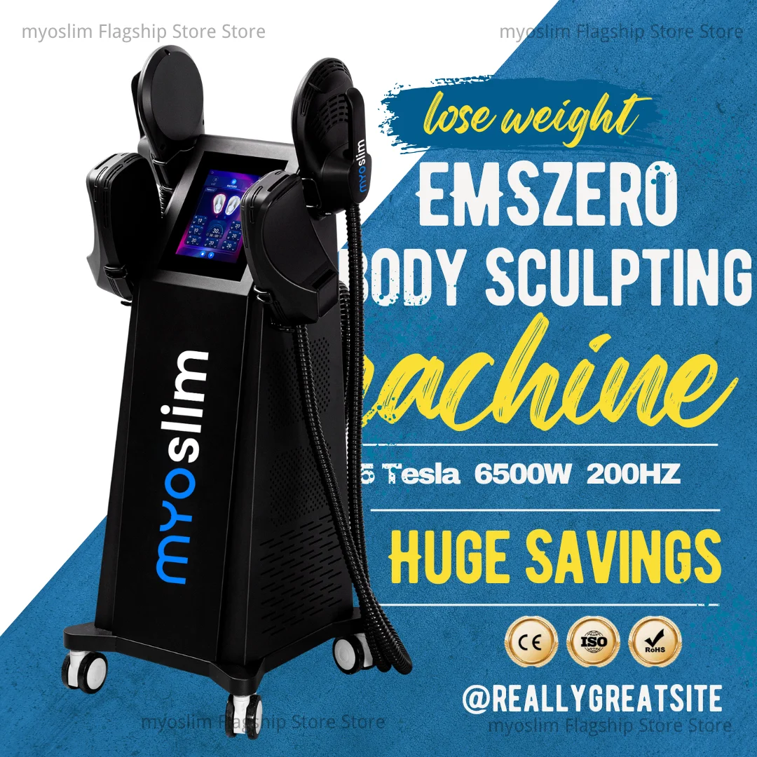 

Аппарат MYoslim Sculpt 15Тесла 6500Вт EMS RF для сжигания жира, стимуляции мышц и коррекции фигуры, 15 электромагнитных терапий