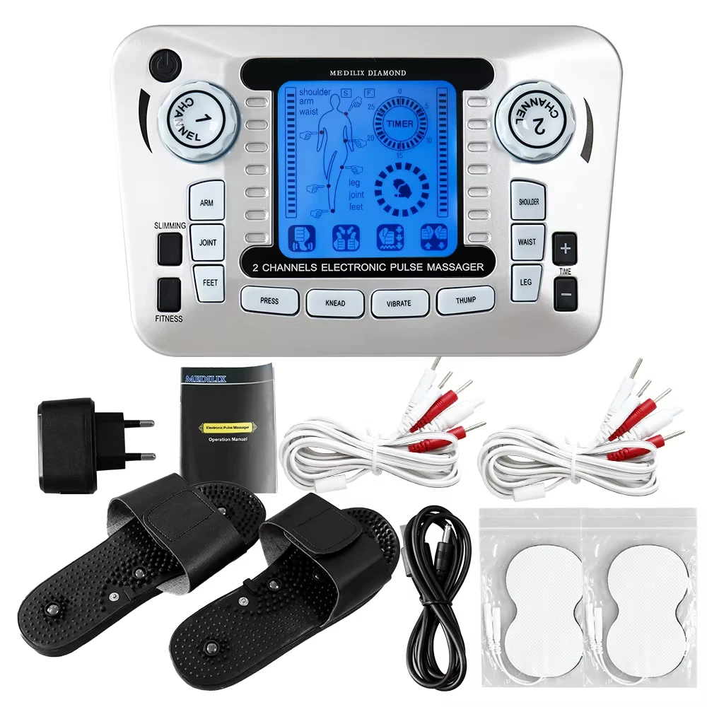 

12 Modes Tens Massager Digital Therapy Machine Acupuncture Electronic Stimulator