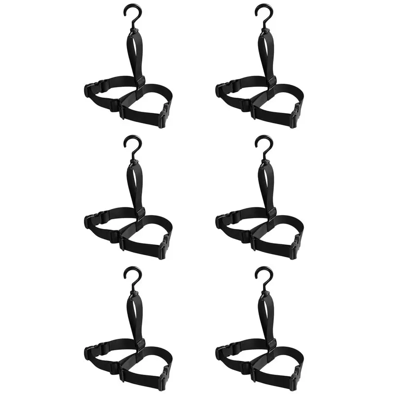 

【BIG SALE】6PC Shoes Hook Holder Hanging Fishing Wader Boot Shoes Hanger Strap Belt For Drying Wader Rack Storage