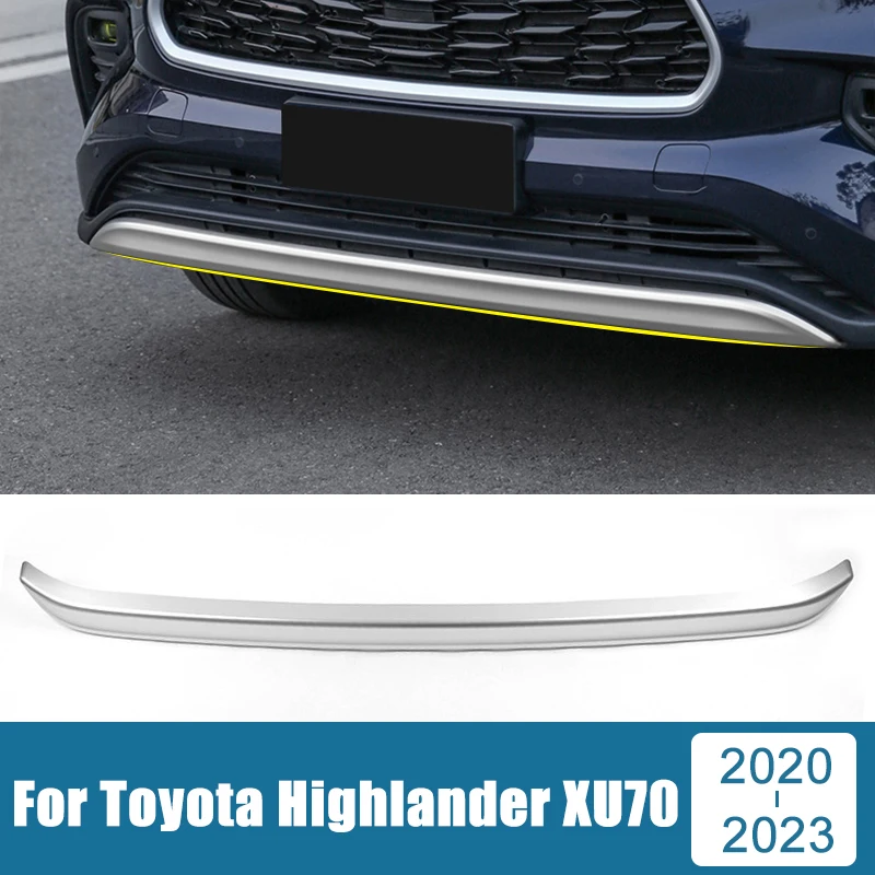 

For Toyota Highlander XU70 Kluger 2020 2021 2022 2023 ABS Car Front Bumper Splitter Lip Spoiler Diffuser Guard Body Kit Cover