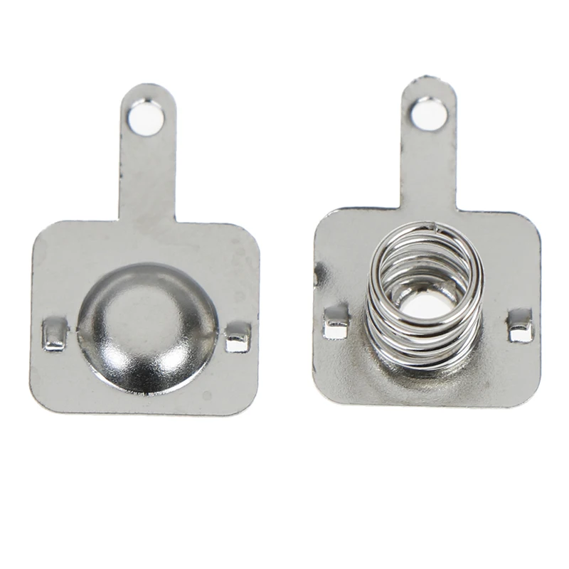 AA AAA 배터리용 실버 스프링 배터리 파편, 양극 및 음극 접촉 플레이트 교체, 100 개