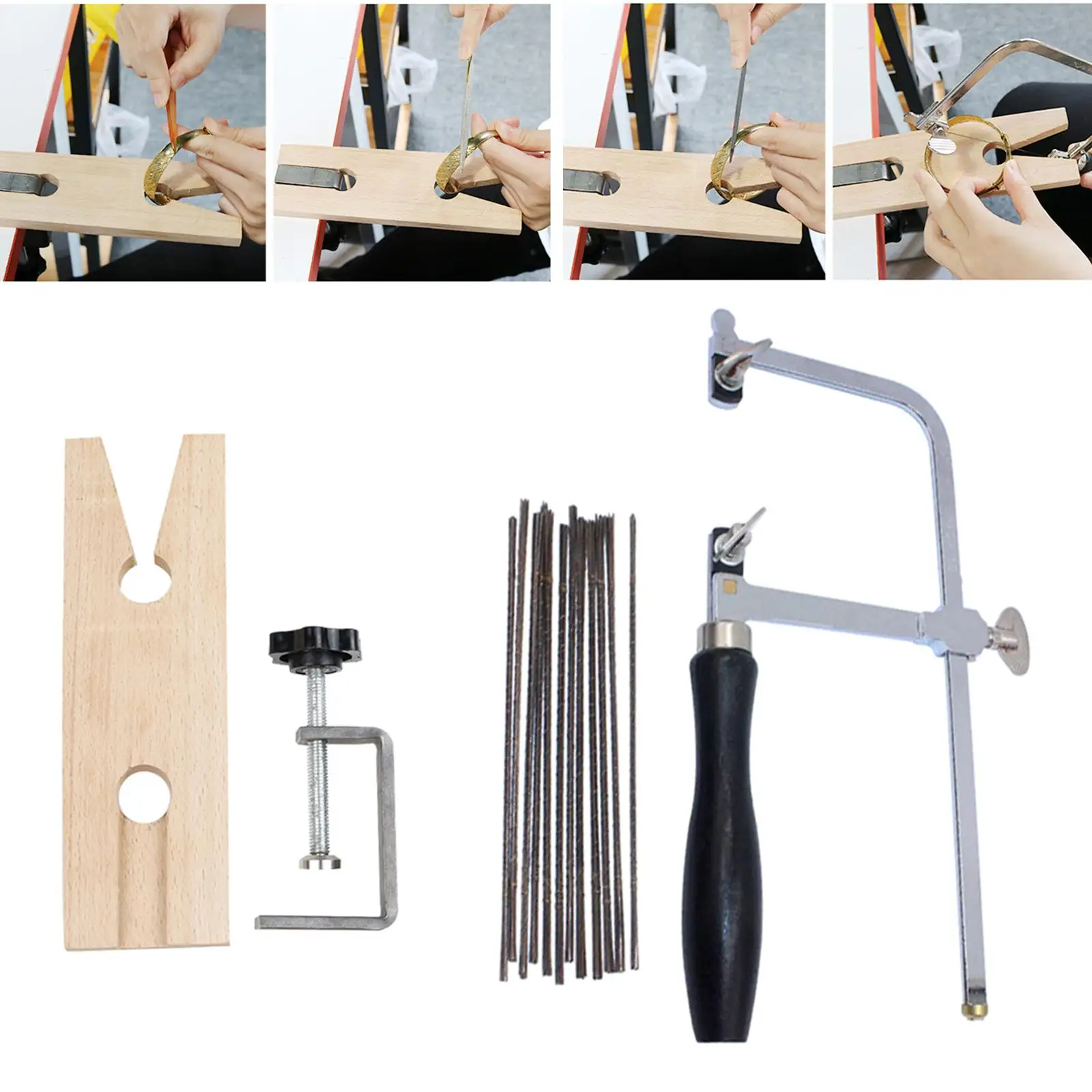 Mini Jeweler Tilt Saw Set Manufacturing Tool Set Clamp Bench Pin