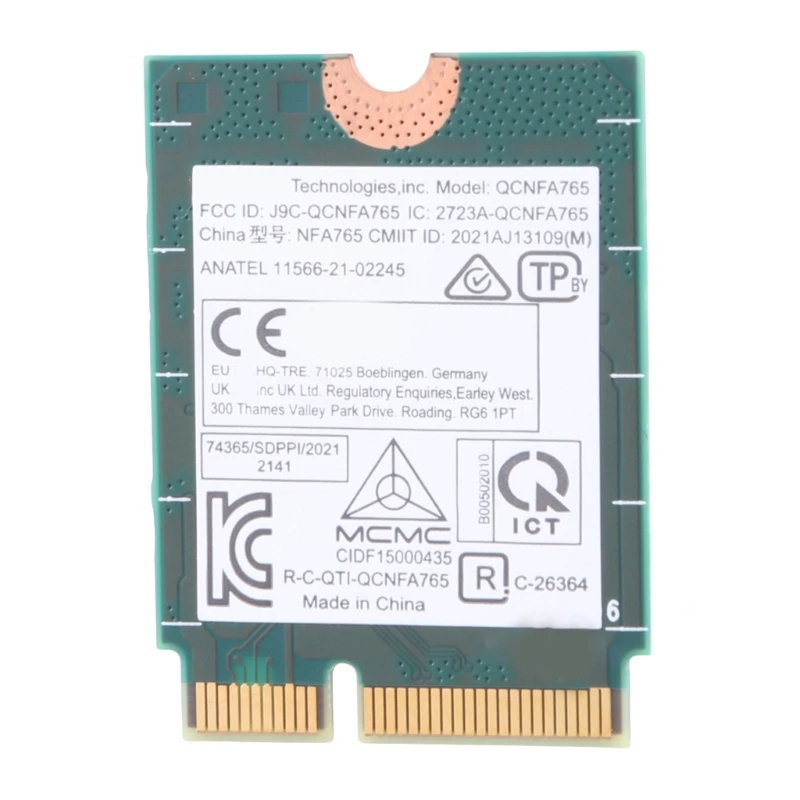 Fast M.2 2230 WiFi 6E Networking Card with Bluetooth-compatible 5.3 for Laptops