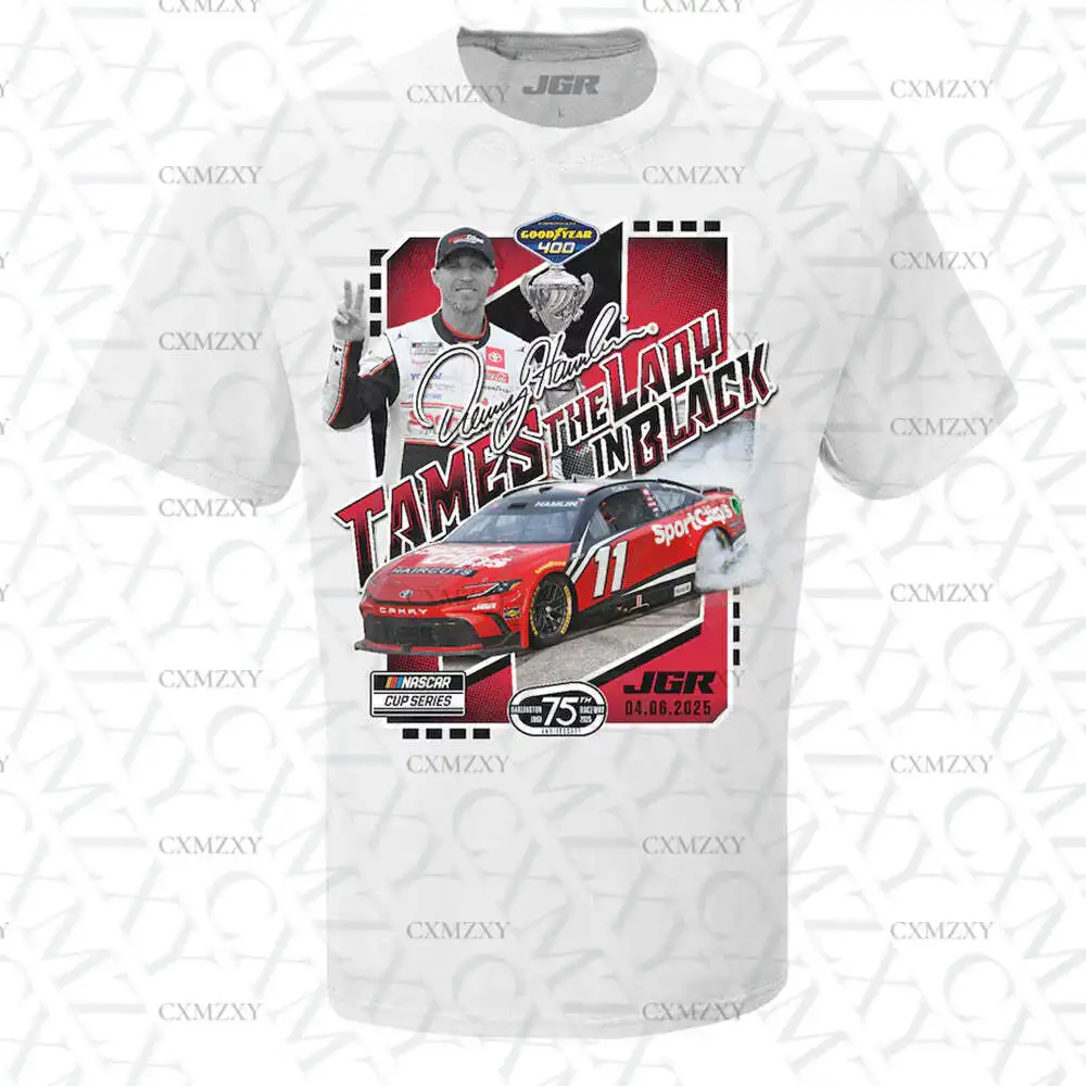 

Denny Hamlin 2025 Darlington Race Win T-Shirt