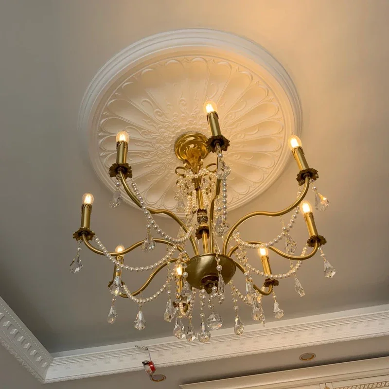 Retro Designer Living Room Pendant Lights Bedroom Luxury Art Pendant Lights Sense of Atmosphere Indoor Lighting Candelabros