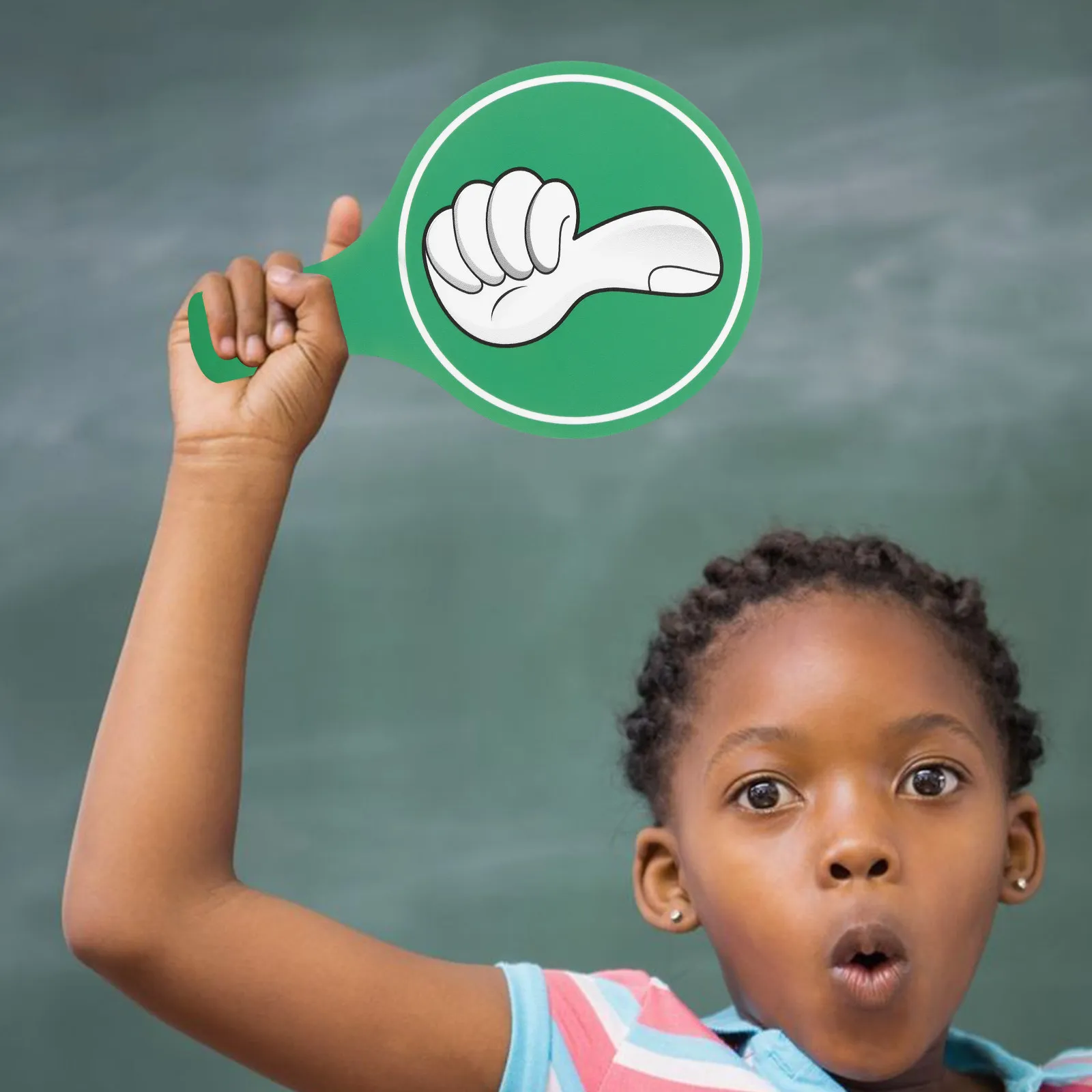 Panneaux de vote réutilisables double face en matériau léger pour activités de vote et de jugement en classe