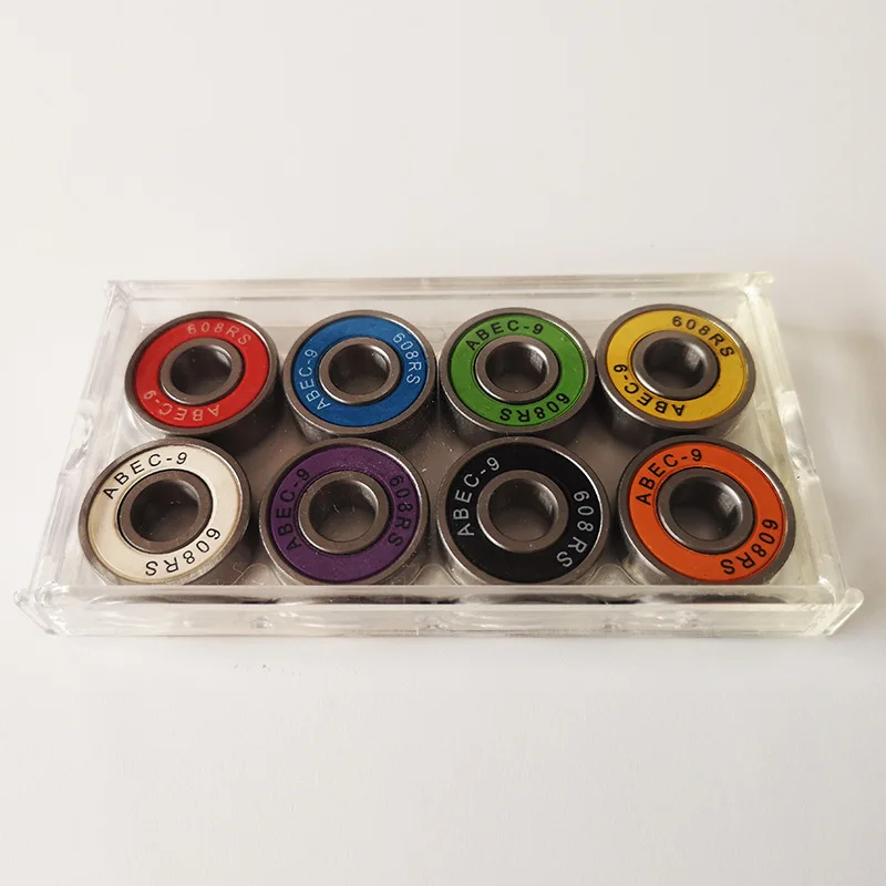 1PCS  High Speed Silent 608 ABEC-9 Scooter Roller Skates Drift Board Longboard Land Surfboard Bearings
