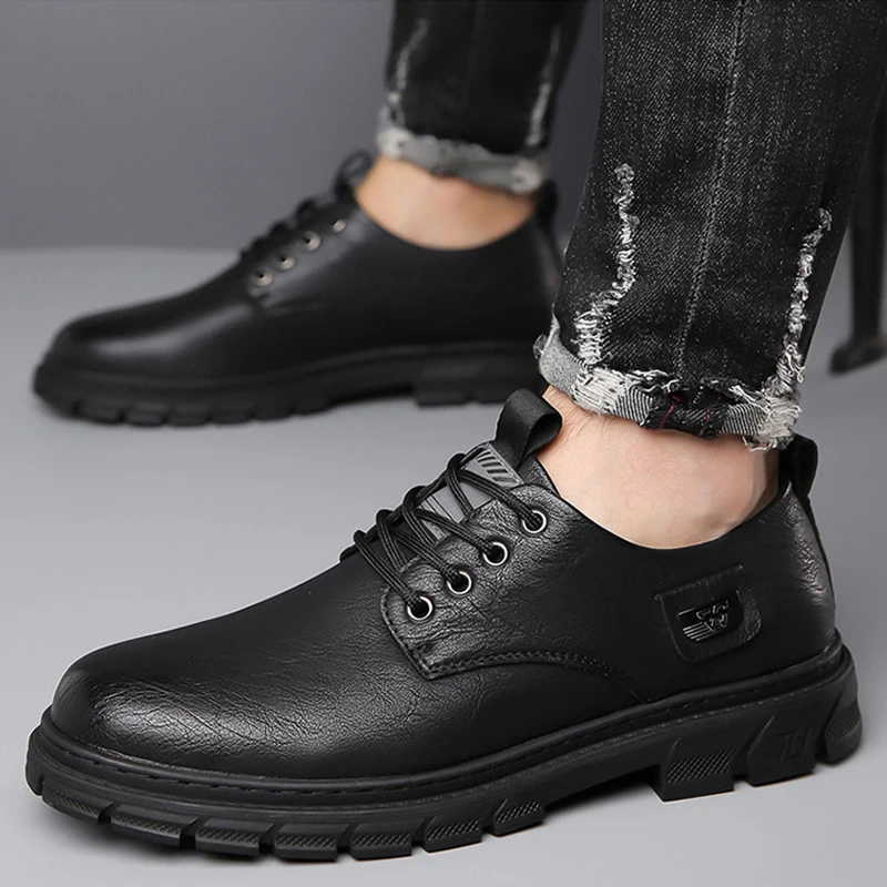 Leather Shoes Men Genuine Casual Luxury Brand Soft Mens Sneakers Breathable Moccasins Mens Walking Driving Zapatos Hombre Men\'s