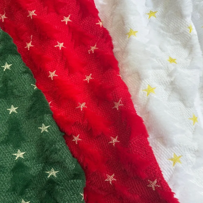 تقليد الأرنب الفراء قصيرة أفخم النسيج Fo المطرزة هالوين شجرة عيد الميلاد تنورة زخرفة خلفية DIY بها بنفسك الخياطة القماش #1