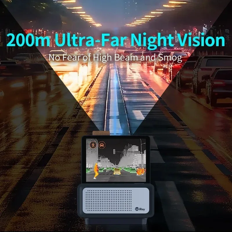 InfiRay NV2 Vehicle Mounted Image Stabilizing Thermal Hucamera Safety Driving Monitoring Systems Taxi Thermal Truck Camera view 2