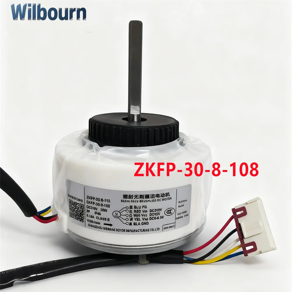 ZKFP-30-8-108 Совершенно новый для AUX кондиционера, внутреннего блока, двигатель вентилятора постоянного тока DC310, 30 Вт, 1300 об/мин, ZKFP-30-8-113, детали кондиционера