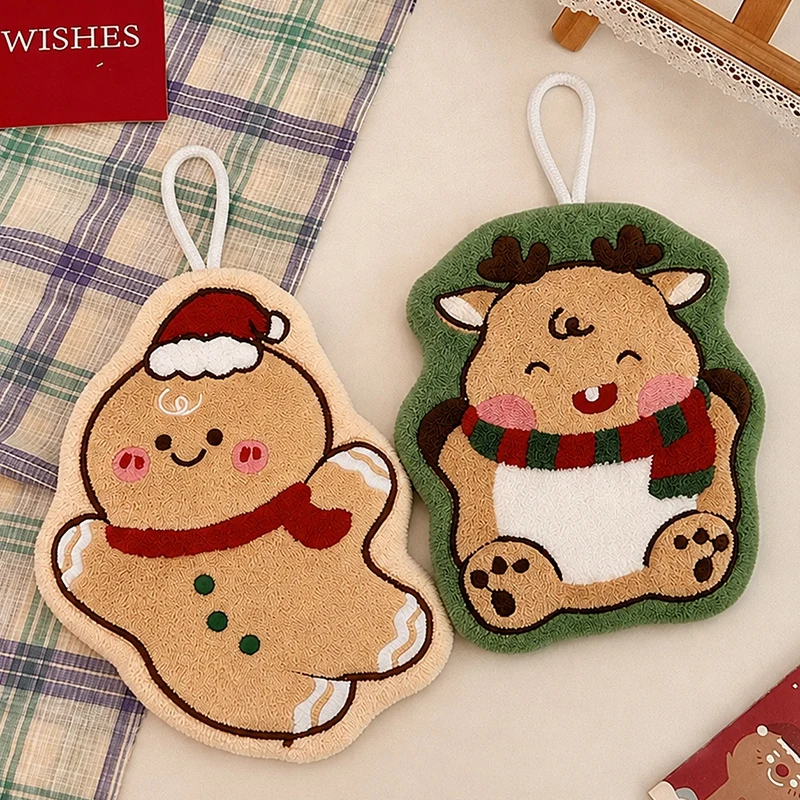 Christmas Santa Claus Hand Towels for Kitchen