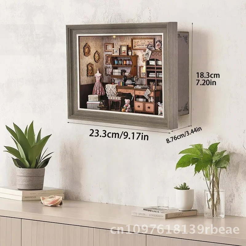 جديد 2025 لتقوم بها بنفسك ماكينة خياطة مصغرة نموذج استوديو تجميعها يدويا بناء الالعاب العملاقة هدية الإبداعية للأعمار 14 + المواد الخشبية #3