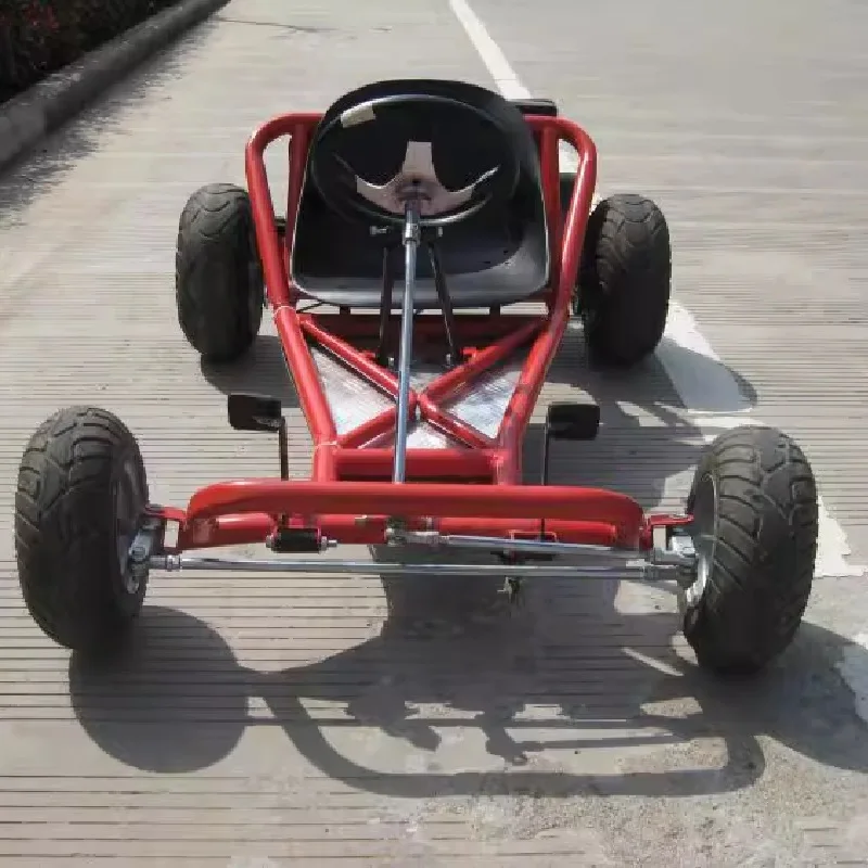 

Full DIY Electric Go-kart Kit: Tires Front Suspension Steering Differential Axle, Shaft-drive Motor Rear Bridge 6-inch Wheel Set