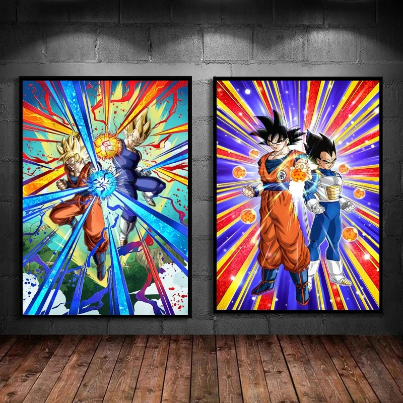 

Canvas Posters Picture Dragon Ball Goku Modular Prints Comics Pictures Art Gift Home Room Painting Kid Action Retro Classic