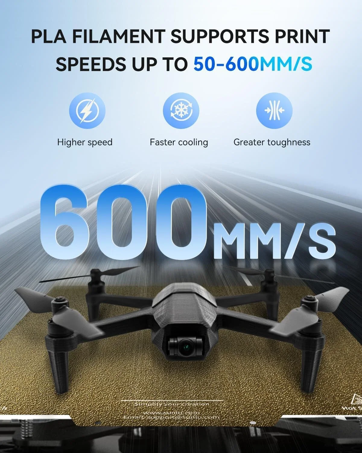 JAYO 3D PLA خيوط الطابعة الكلاسيكية 1.75 مم 30 مم / ثانية - 600 مم / ثانية نطاق الطباعة تدفق عالي سريع PLA مواد الطباعة ثلاثية الأبعاد Fof 3D 4 لفات