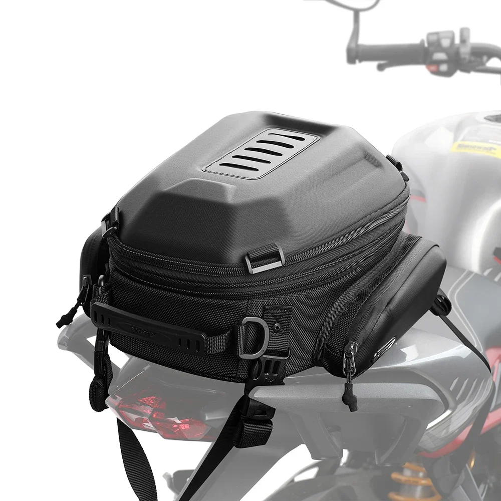 Motorcycle Bag Back Seat Hardshell Backpack Expandable Motor Outdoor Motocross Trunk Tail Bag Pannier Luggage