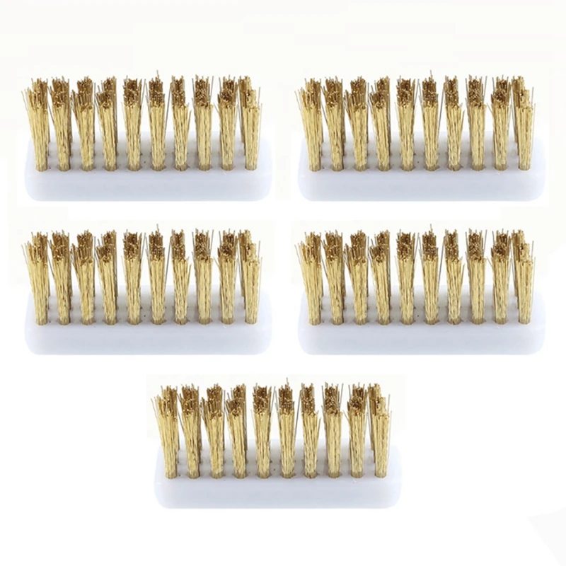 5Pcs 3D Printer Cleaner Tool Copper Wire Toothbrush For Voron 2.4/Trident Hotend Cleaning Nozzle Heater Block Heat Bed