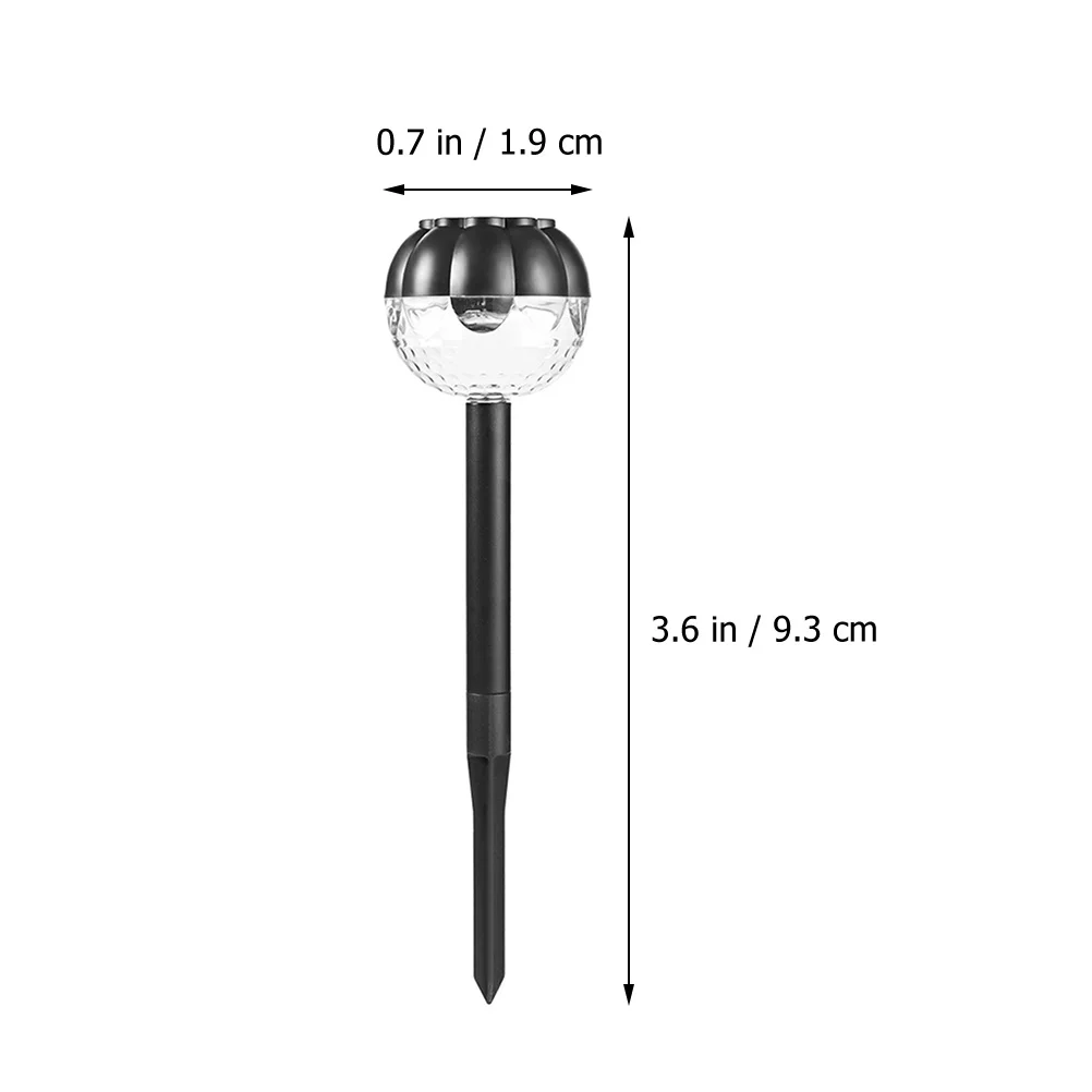 

Solar Lawn Lamp Black LED Waterproof Outdoor Decorative Lighting Garden Pathway Light Solar Energy Stake Lamp Inserting Light