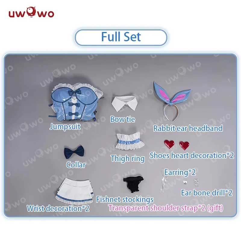 UWOWO Marin Kitagawaa Cosplay Marinn Kitawaa Bunny Women Cosplay Costumes Halloween Cosplay Outfit Headband Bodysuit