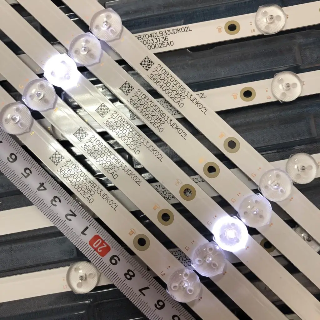 10PCS  LED backlight strip 9lamp for 49