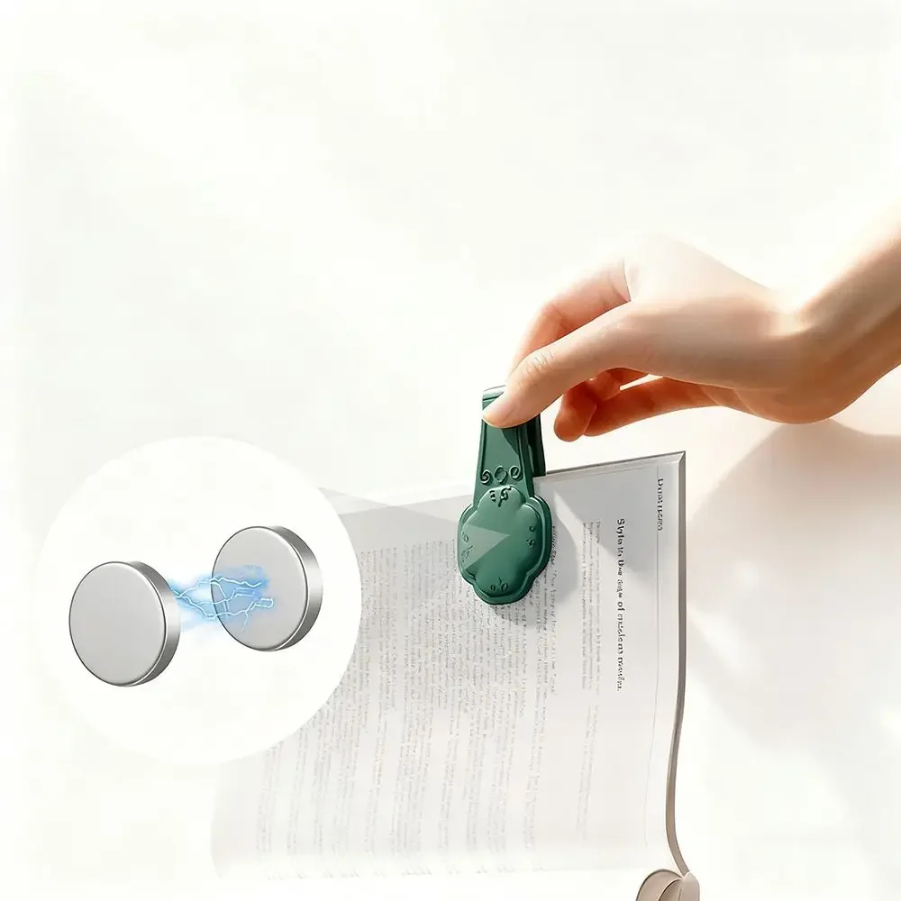 

Reading Aid Reading Aid Book Clip Anti-slip Page Divider Double-sided Magnetic Clip Durable Magnetic Buckle