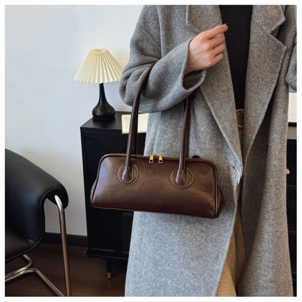 

Vintage Niche Simple Fashion Armpit Bag Premium Texture Commuting Versatile Handheld Bag Women's Light Luxury Shoulder Bag