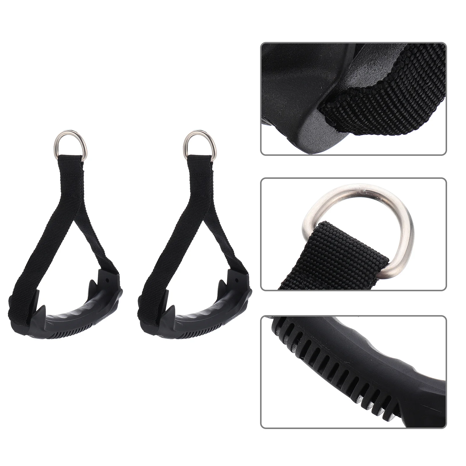 

1Pair Pull Handle Accessories for Gym Resistance Band Handle Biceps Training Fitness Pull Rope Strength Workout Stretching Strap