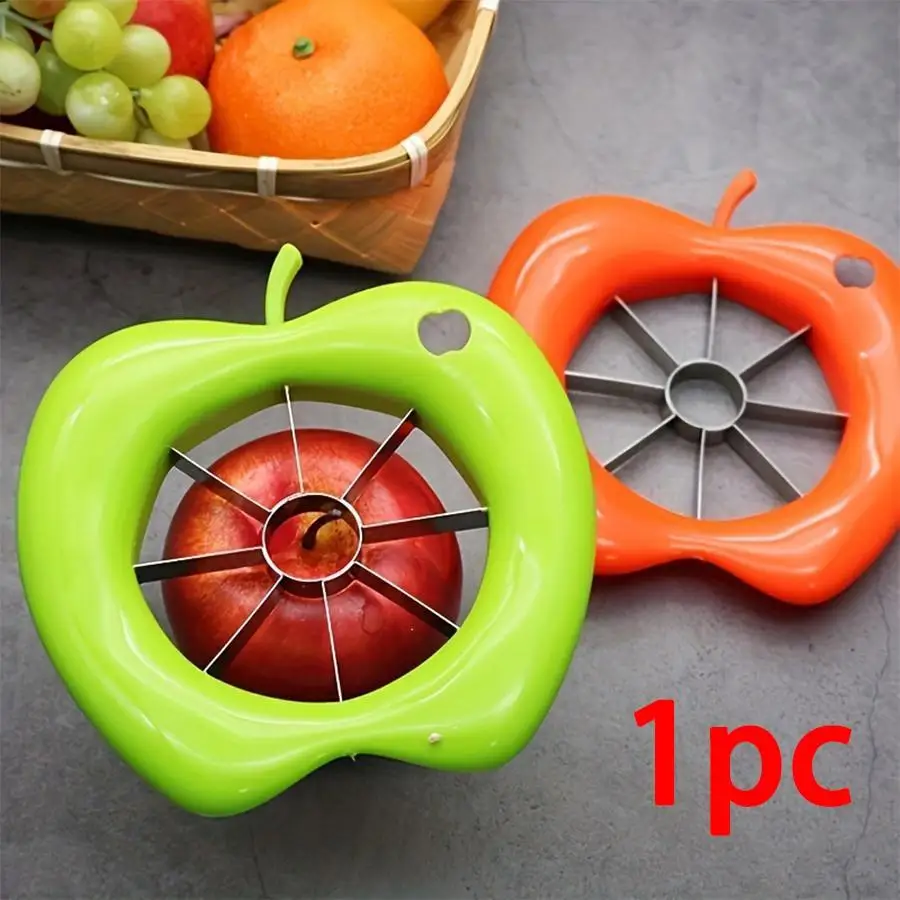 1pc Apple Slicer Corer Cutter Wedger,Stainless Steel Fruit Divider,Kitchen Tool With Easy Grip Handles,For Slicing Egg,Fruit