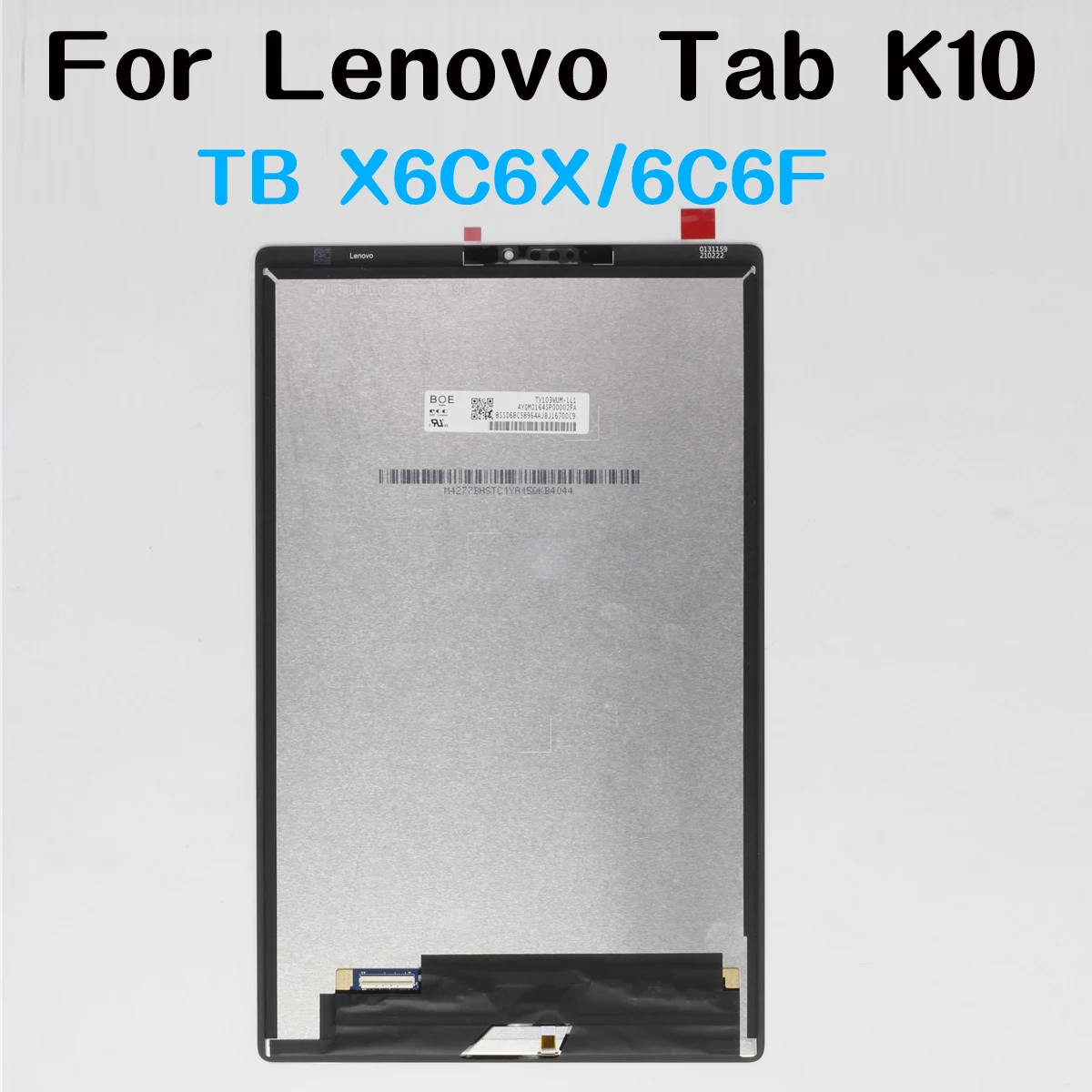 레노버 탭용 정품 LCD, K10 TB X6C6 TB-X6C6F TB-X6C6X 디스플레이, 터치 디지타이저 스크린 교체 부품