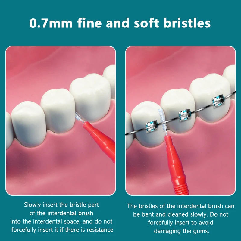 10 buah/lot higienis gigi lembut Floss stik tusuk gigi pembersih gigi Flossing kepala sikat Interdental plastik