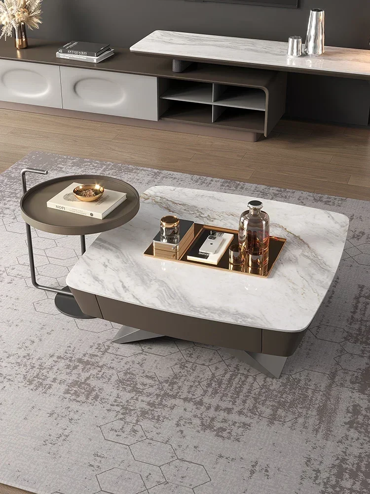 

Practical Tea table, TV cabinet, combination living room, household light luxury, modern Italian style, minimalist and high-end