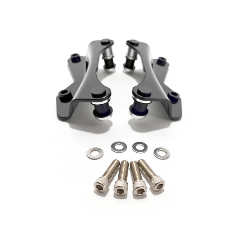 4 Point Docking Hardware Kit Vivid Black Quick Release Hardware Fit for  Davidson Touring Street Glide Electra Glide Road