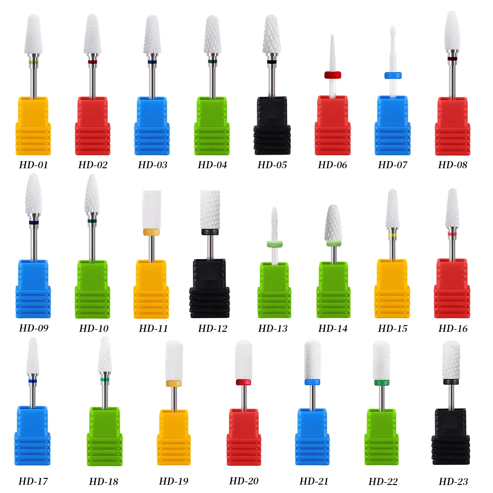 Forets à ongles en céramique, perceuse électrique, coupe-ongles, accessoires, outils pour manucure et pédicure