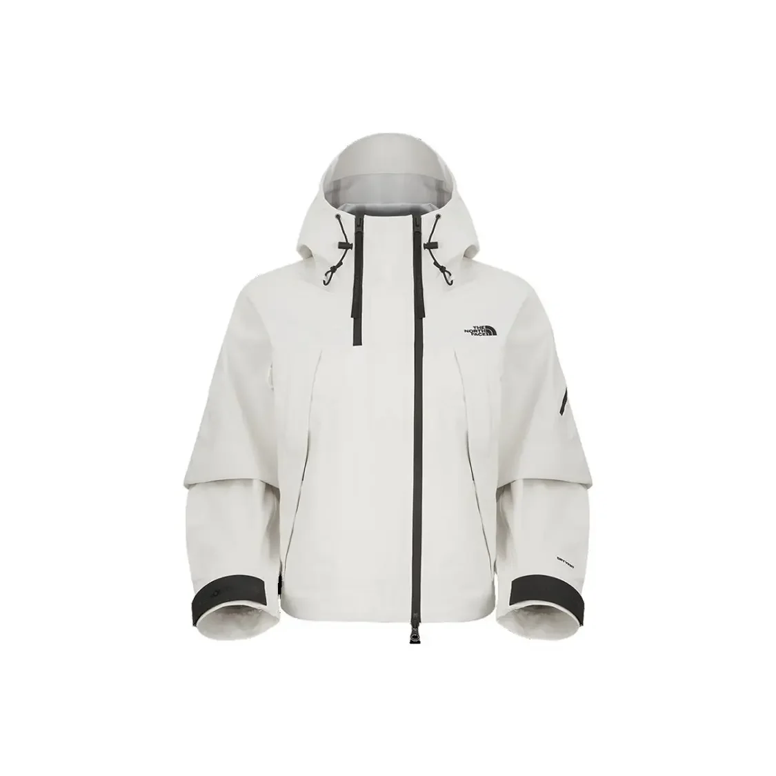THE NORTH FACE Women Hard Shell Hooded Wear Resistant Urban Exploration Outdoor Windbreaker Jacket Dune White NF0A8CHX‑QLI