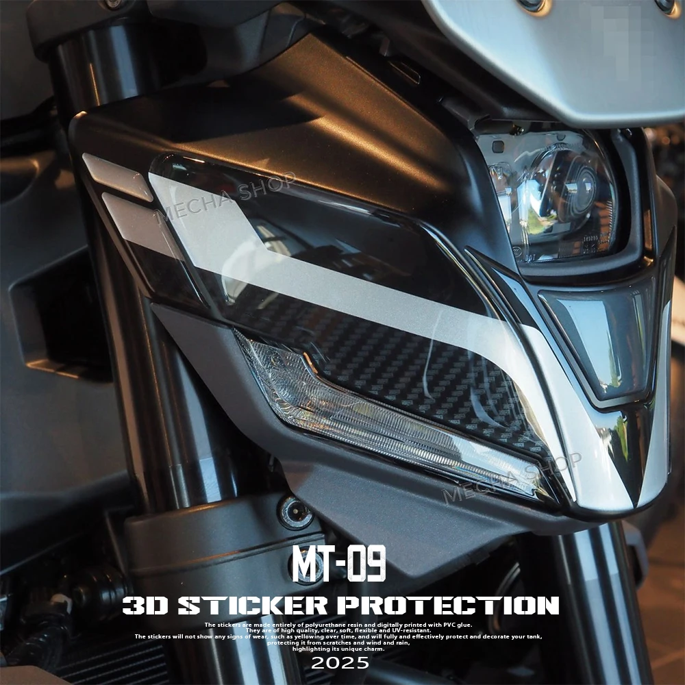 

MT-09 2025 3D Stickers Front Fairing Decorative Decals For MT 09 MT09 SP 2024- Motorcycle Accessories Protect